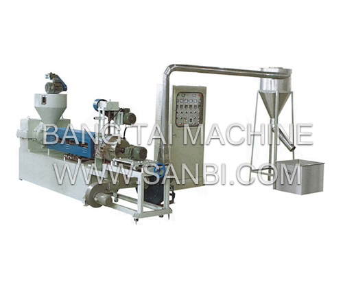 Wind-cooling Hot-cutting plastic Recycling Compounding Machine